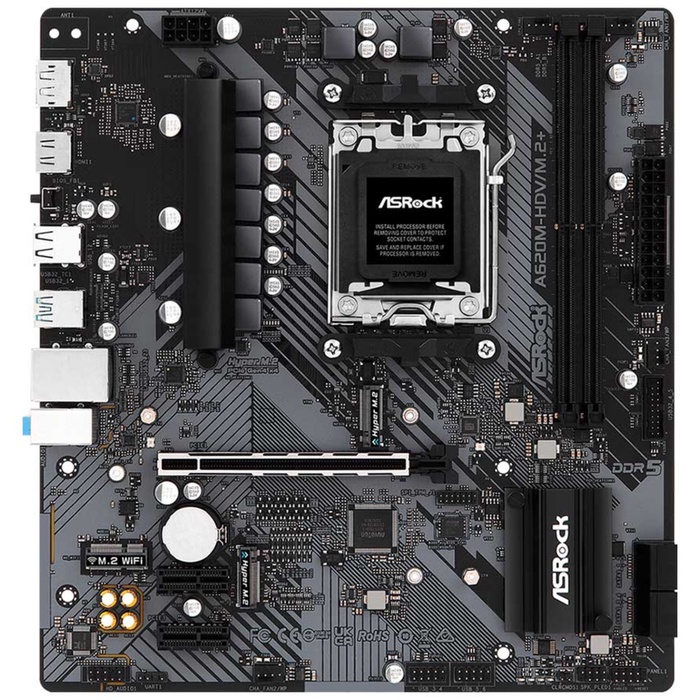 Материнская плата ASROCK A620M-HDV/M.2+ (AM5, mATX) - фото 51680947