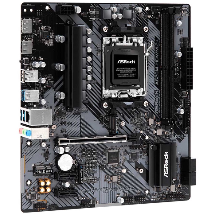 Материнская плата ASROCK A620M-HDV/M.2+ (AM5, mATX) - фото 51680949