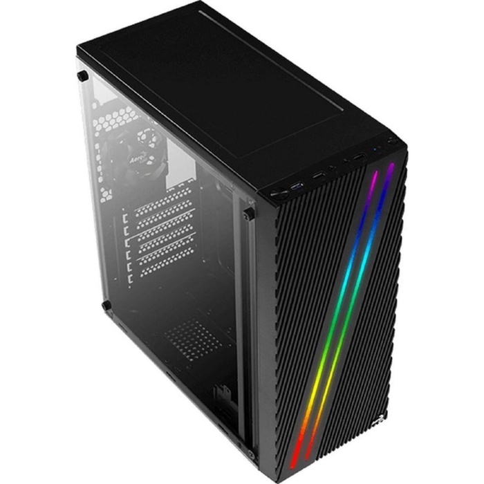 Корпус Aerocool Streak-A-BK-v1 черный без БП ATX 1x80mm 2xUSB2.0 1xUSB3.0 audio - фото 51681328