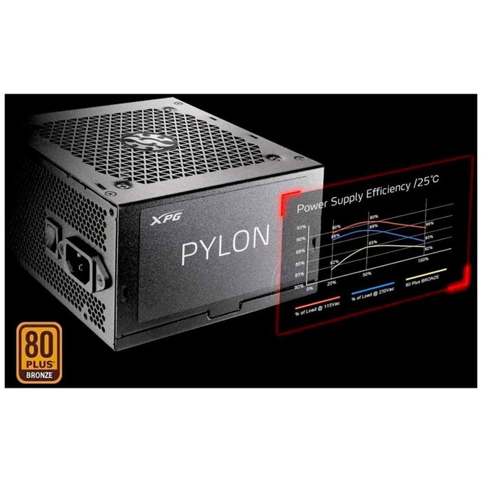 Блок питания XPG PYLON 750W ATX PYLON750B-BKCEU Bronze - фото 51683458