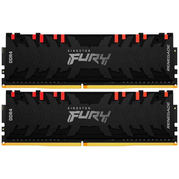 Оперативная память Kingston DDR4 16GB (2x8GB) 4000Mhz FURY Renegade Black RGB (KF440C19RBAK   108149 - фото 51683492