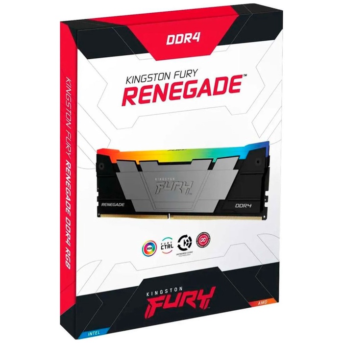 Оперативная память Kingston DDR4 32GB 3200MHz FURY Renegade RGB - фото 51683564