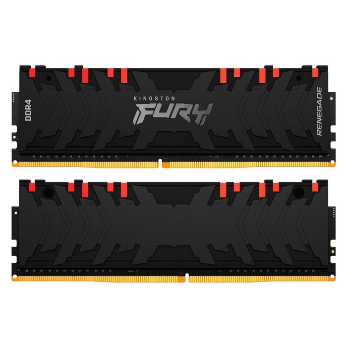 Оперативная память Kingston DDR4 16GB (2x8GB) 3200MHz FURY Renegade RGB (KF432C16RBAK2/16)   1081504 - фото 51683597