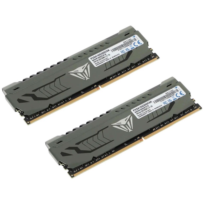 Оперативная память PATRIOT MEMORY DDR4 16GB (2x8GB) 3000Mhz Viper Steel (PVS416G300C6K) - фото 51683684