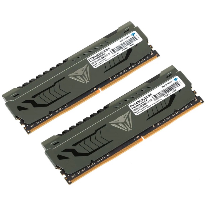 Оперативная память PATRIOT MEMORY DDR4 8GB (2x4GB) 3200Mhz Viper Steel (PVS48G320C6K) - фото 51683701