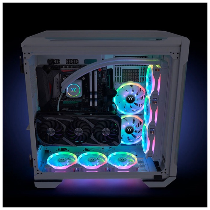 Вентиляторы для корпуса Thermaltake SWAFAN 12 RGB White 3x120mm CL-F145-PL12SW-A - фото 51683859