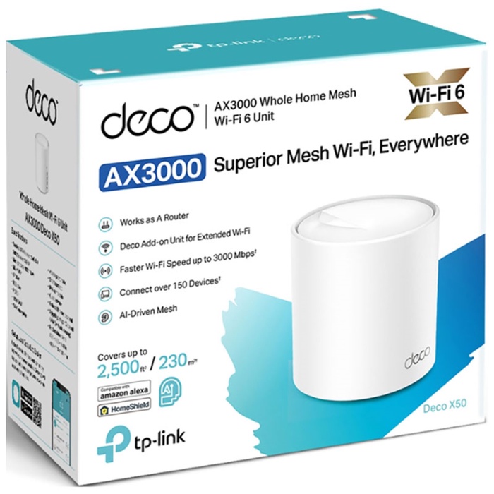 Mesh-модуль TP-LINK AX3000 (DECO X50(1-PACK)) - фото 51684240