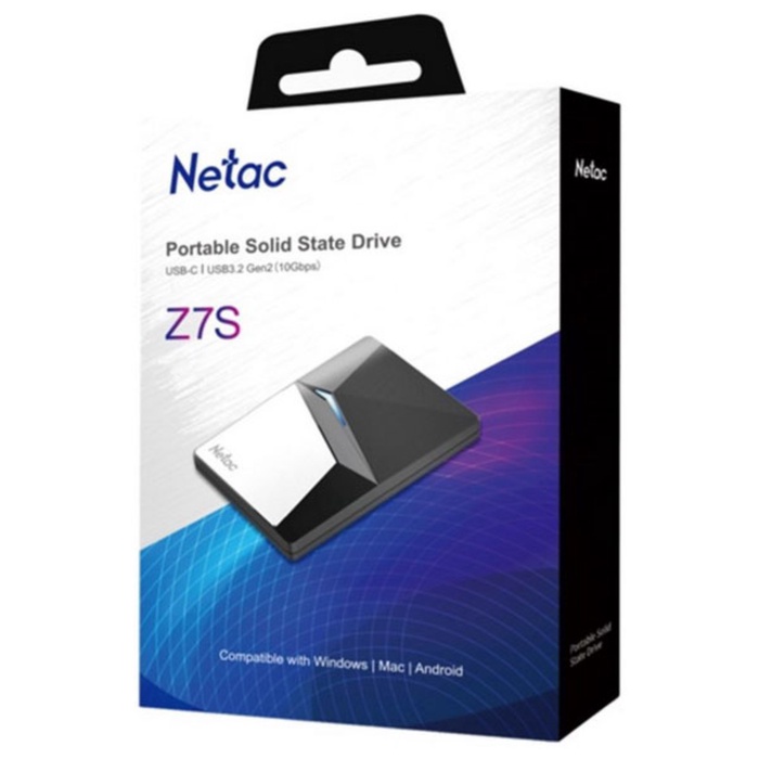 Внешний SSD Netac 960Gb Z7S Aluminium Steel Plastic - фото 51684354