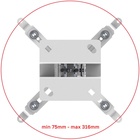Кронштейн UniTeki PM2102W white для проектора - фото 51684430 Кронштейн UniTeki PM2102W white для проектора - фото 51684430