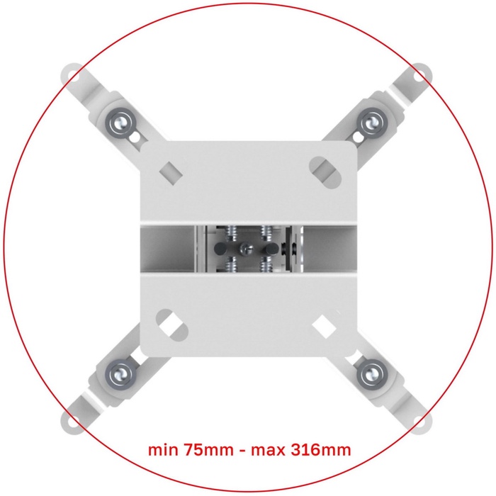 Кронштейн UniTeki PM2102W white для проектора - фото 51684430