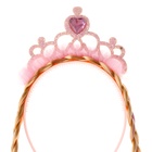 Карнавальный ободок «Принцесса» с косичками - Фото 3