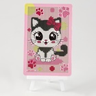 Алмазная мозаика с частичным заполнением на подставке для детей «Милая кошечка», 10×15 см, набор для творчества - Фото 3