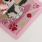 Алмазная мозаика с частичным заполнением на подставке для детей «Милая кошечка», 10×15 см, набор для творчества - Фото 4