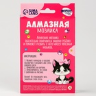 Алмазная мозаика с частичным заполнением на подставке для детей «Милая кошечка», 10×15 см, набор для творчества - Фото 9
