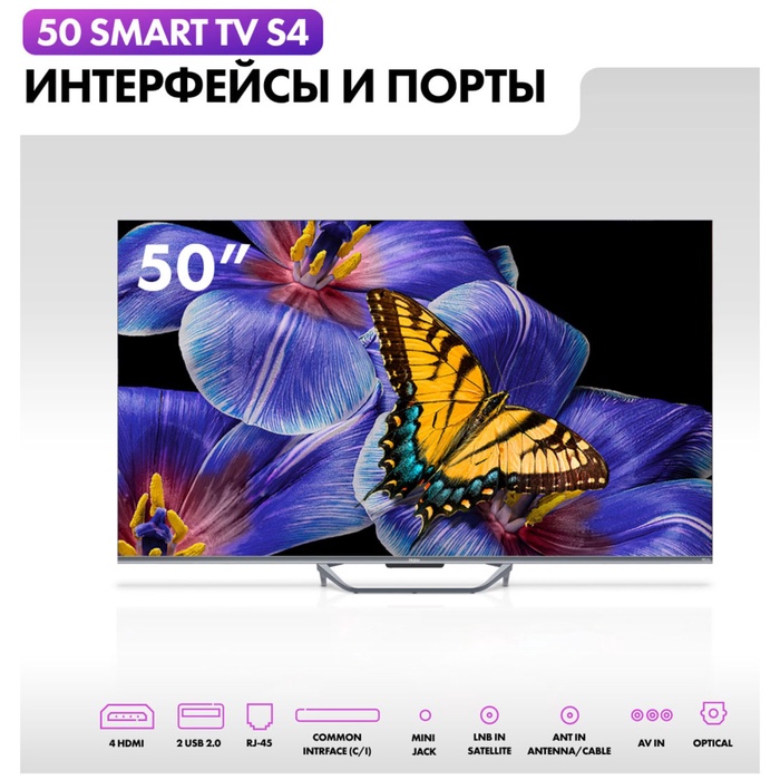 QLED телевизор Haier 50 Smart TV S4 - фото 51681381