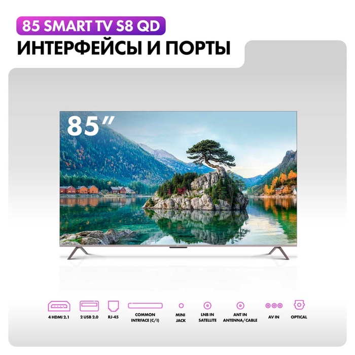 QLED телевизор Haier 85 Smart TV S8 QD - фото 51681488