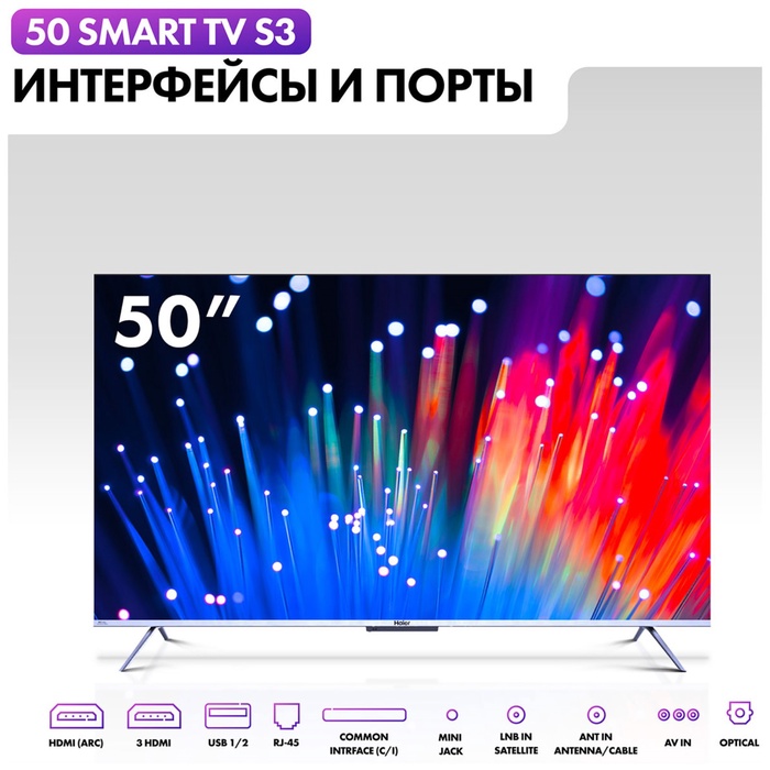 LED телевизор Haier 50 Smart TV S3 - фото 51681533