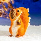 Садовая фигура из полистоуна «Белка с шишкой», 28×12×27 см - Фото 12