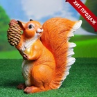 Садовая фигура из полистоуна «Белка с шишкой», 28×12×27 см - Фото 4