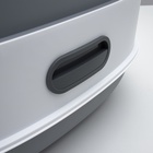 Туалет закрытый с УФ-лампой для уничтожения запаха 39×56×40 см, серый - Фото 8