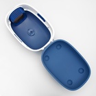 Туалет закрытый с УФ-лампой для уничтожения запаха 39×56×40 см, синий - Фото 12