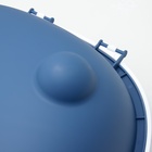 Туалет закрытый с УФ-лампой для уничтожения запаха 39×56×40 см, синий - Фото 13