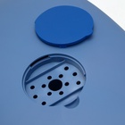 Туалет закрытый с УФ-лампой для уничтожения запаха 39×56×40 см, синий - Фото 9