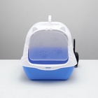 Туалет-домик 35×50×35 см, голубой - Фото 6