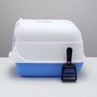 Туалет-домик 35×50×35 см, голубой - Фото 8