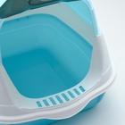 Туалет закрытый 2-в-1 со съёмным верхом 34×50×33 см, голубой - Фото 4