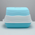 Туалет закрытый 2-в-1 со съёмным верхом 34×50×33 см, голубой - Фото 5