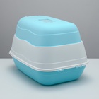 Туалет закрытый 2-в-1 со съёмным верхом 34×50×33 см, голубой - Фото 6