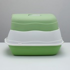 Туалет закрытый 2-в-1 со съёмным верхом 34×50×33 см, зелёный - Фото 5