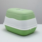 Туалет закрытый 2-в-1 со съёмным верхом 34×50×33 см, зелёный - Фото 6