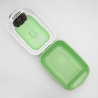 Туалет закрытый 2-в-1 со съёмным верхом 34×50×33 см, зелёный - Фото 8