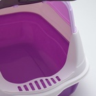 Туалет закрытый 2-в-1 со съёмным верхом 34×50×33 см, фиолетовый - Фото 4