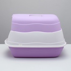 Туалет закрытый 2-в-1 со съёмным верхом 34×50×33 см, фиолетовый - Фото 5