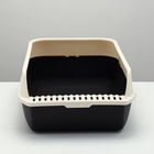 Туалет с высоким бортом с совком и фильтром, 50×36×21 см, чёрный - Фото 6