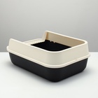 Туалет с высоким бортом с совком и фильтром, 50×36×21 см, чёрный - Фото 8