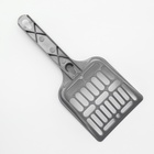 Туалет с прозрачными бортами с совком и фильтром, 40×28×16 см, серый - Фото 11