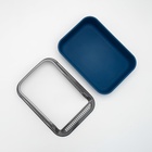 Туалет с прозрачными бортами с совком и фильтром, 40×28×16 см, синий - Фото 9