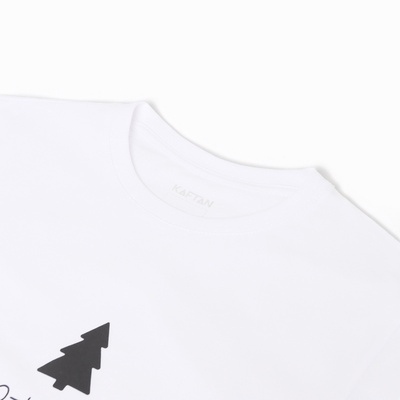 Пижама новогодняя женская (футболка, шорты) KAFTAN «Елки», размер 44-46