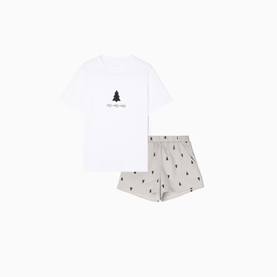 Пижама новогодняя женская (футболка, шорты) KAFTAN «Елки», размер 44-46