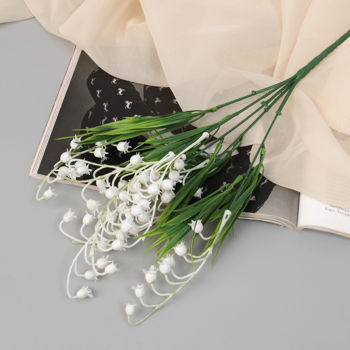 Букет искусственный «Ландыш майский», h=29 см, белый - Фото 1