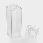 Кувшин для напитков «Молочный пакет» Доляна, 1 л, 8×26 см, полистирол, цвет прозрачный - Фото 4