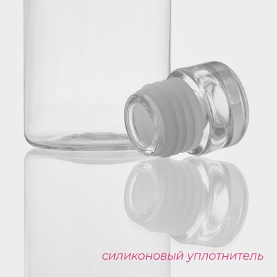 Бутылка для воды Доляна, 500 мл, 6×6×22.5 см, полистирол, цвет прозрачный