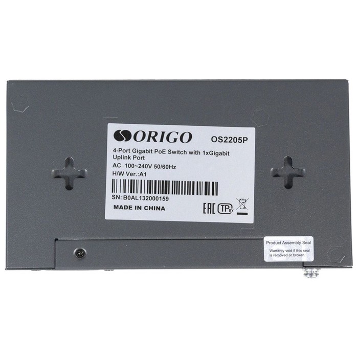 Коммутатор Origo OS2205P/60W OS2205P/60W/A1A (L2) 5x1Гбит/с 4PoE 60W неуправляемый - фото 51674241