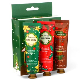 {{photo.Alt || photo.Description || 'УЦЕНКА Набор новогодних кремов для рук по 30 мл, 3 шт.'}}