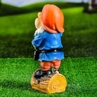 Садовая фигура из полистоуна «Гномик с лопатой», 15×12×30 см - Фото 6
