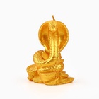 Свеча новогодняя «Змея на монетках», на Новый год, золотая, 78 х 61 х 52 - фото 26183047